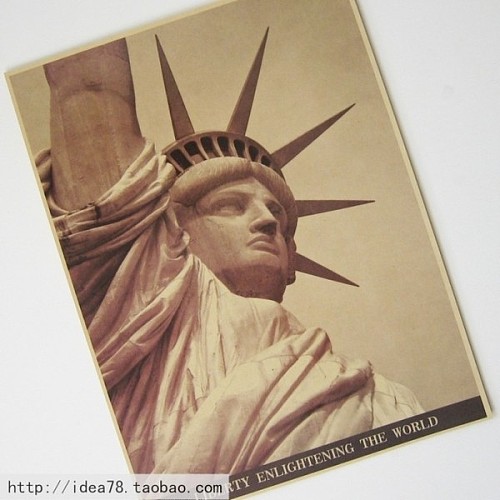 【图】美式乡村,墙饰自由照耀世界!自由女神 怀