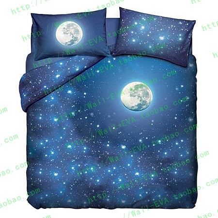 【图】简约现代,北欧宜家,床上用品星空明月亮