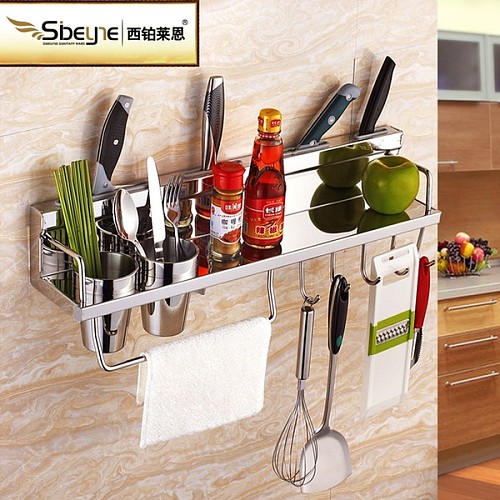 【图】置物架,北欧宜家厨房挂件304不锈钢刀架