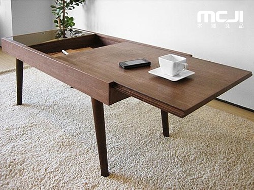 木聪良品家具 日式实木北欧现代风格胡桃木皮