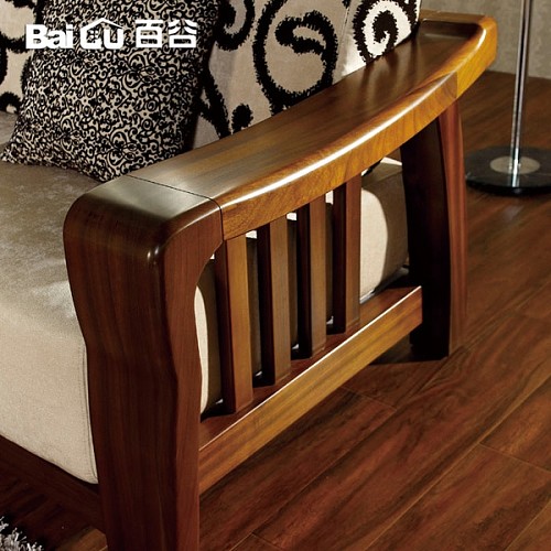 【图】新中式沙发百谷 高端纯实木沙发 单双三