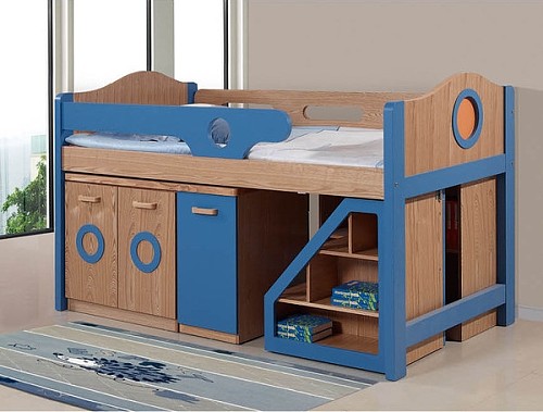 儿童床 多功能幼儿床 卡通床 带学习桌 小床 小