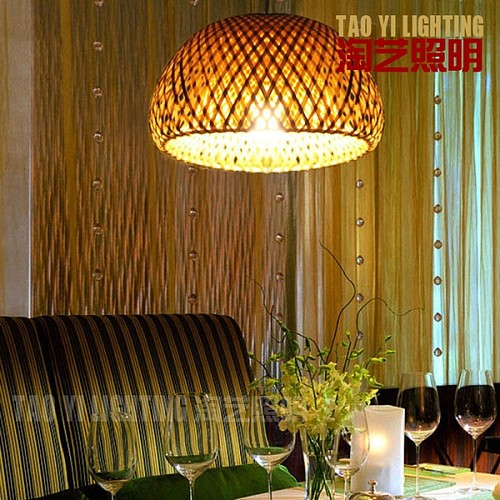 灯竹子编制东南亚创意竹吊灯 坏坏小老板娘走