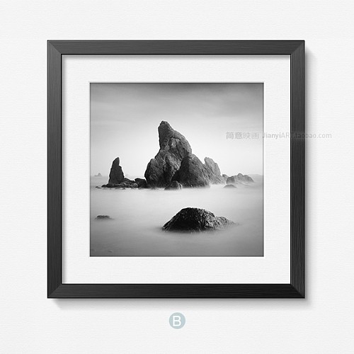 【图】简约现代,墙饰风景黑白装饰画 现代简约