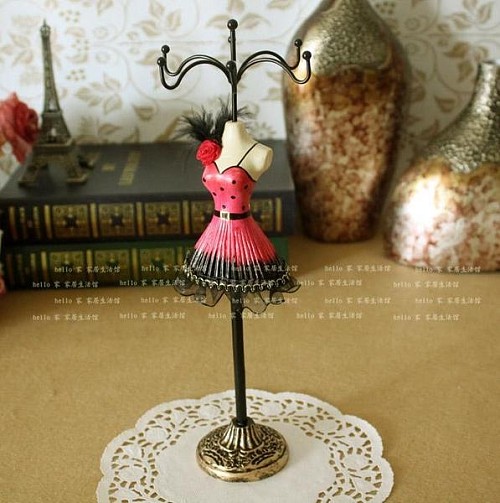 【图】田园风树脂欧式公主模特饰品架子 铁艺