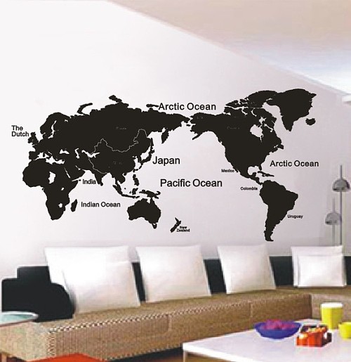 【图】墙饰,墙贴,地图,北欧宜家,简约现代鑫艺墙