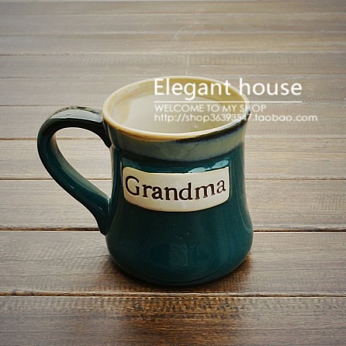 【图】水杯,北欧宜家zakka 复古英文陶瓷杯 箴