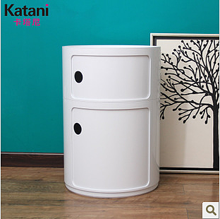 卡塔尼 正品 塑料储物柜 带门 双层现代简约时尚