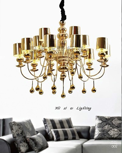 米兰设计 铁艺吊灯 水滴灯 客厅灯 餐厅灯 现代