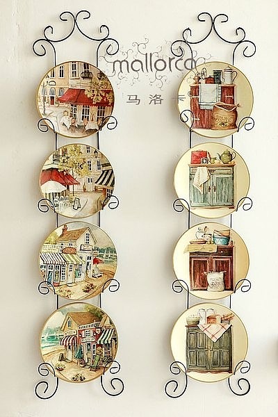 【图】美式乡村,墙饰法式乡村风格手绘陶瓷装