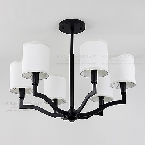 北欧简约美式乡村风格铁艺吊灯美克美家客厅吊