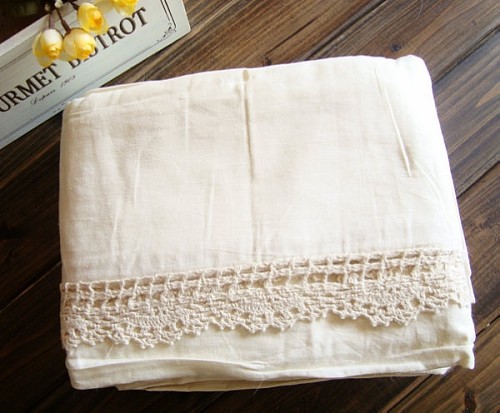 【图】床上用品,美式乡村外贸手工钩边棉麻床