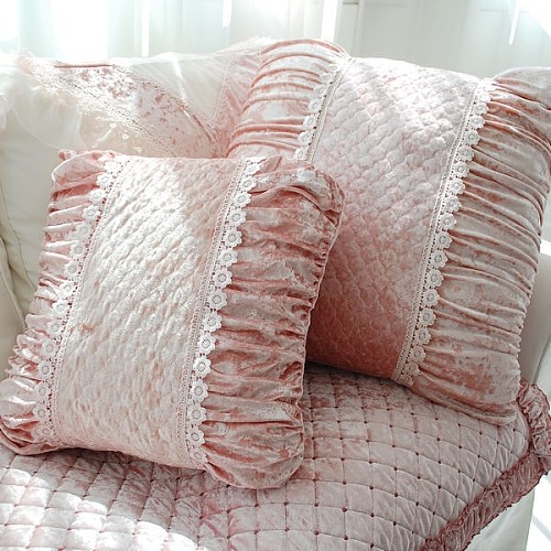 【图】靠垫,田园风尚,美式乡村烟粉色靠垫*金钻