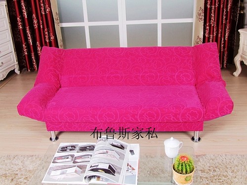 新款时尚1.5米双人简易折叠沙发床1.8米多功能