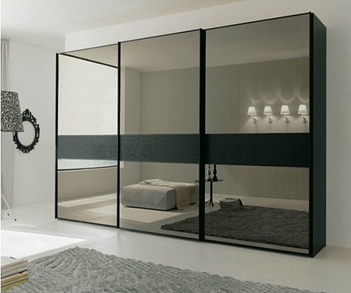 移门衣柜包邮整体大衣柜宜家白色烤漆衣橱定制