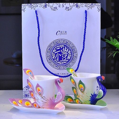 教师节中秋节创意结婚礼物实用家居摆件陶瓷送