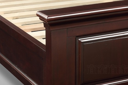 包邮 美式欧式全实木床 宜室宜家桦木实木双人