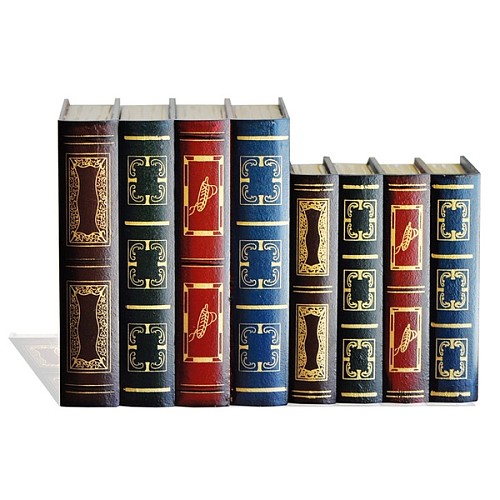 特价4折 复古书本收纳盒置物摆件 欧式大号木