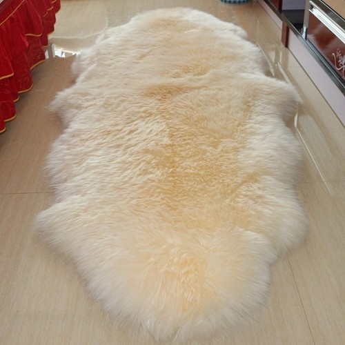 澳洲纯羊毛地毯 白色沙发垫 沙发毯床边毯卧室