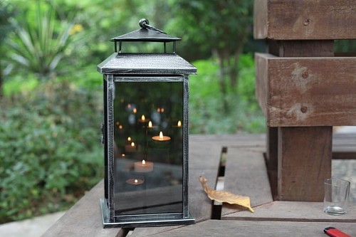 特价新款奇妙烛光反射 配镀膜玻璃可挂式铁艺