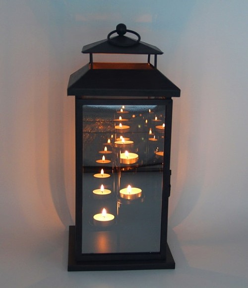 特价新款奇妙烛光反射 配镀膜玻璃可挂式铁艺