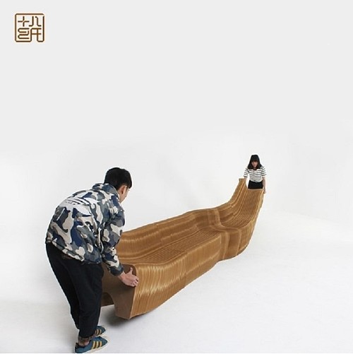 快乐大本营 十八纸创意便携伸缩折叠个性纸靠