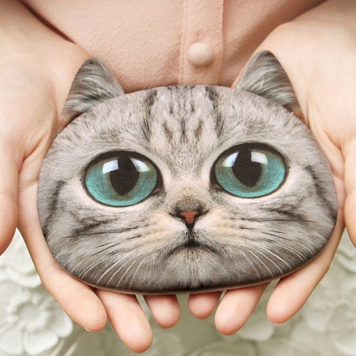 猫咪零钱包可爱喵星人手拿小钱包零钱包女迷你