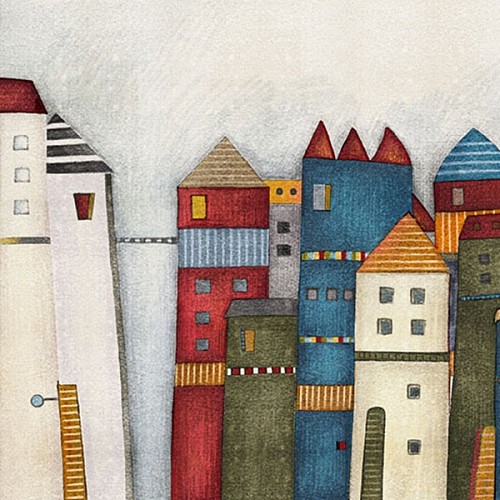 戈黎斯 彩色城堡 艺术壁纸 超环保儿童房壁纸 壁