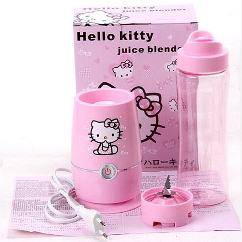 helloKitty猫多功能家用迷你榨汁机水果汁机电动