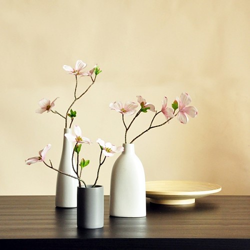 3件包邮 轻舞飞扬 四照花 仿真花艺套装 绢花与