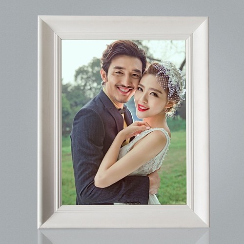 白色婚纱照框18寸20寸24寸32寸36寸影楼海报