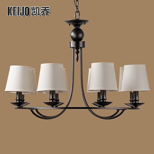 式乡村铁艺吊灯北欧复古简约现代客厅灯餐厅灯