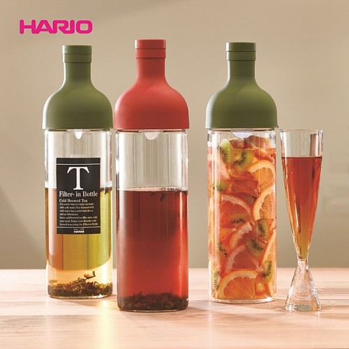 HARIO日本原装进口带过滤网红酒瓶冷水壶,搭