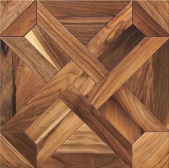 木地板拼花榜单,和鱼骨纹这个小kol掰头的还有方型拼的freestyle