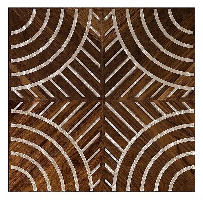 木地板拼花榜单,和鱼骨纹这个小kol掰头的还有方型拼的freestyle