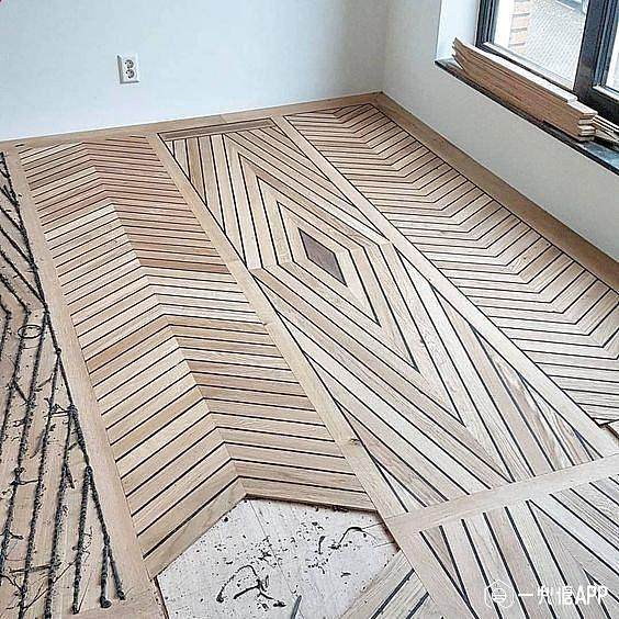 木地板拼花top榜,能同鱼骨纹battle的还有这些奇妙的拼法