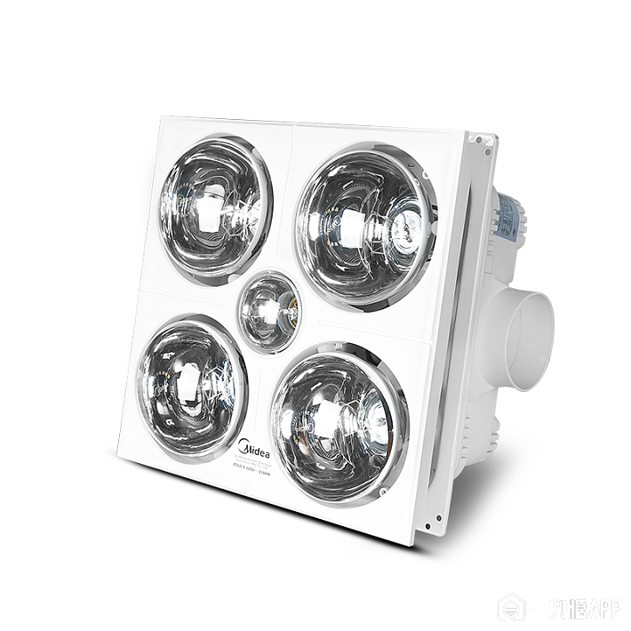 美的浴霸 传统普通集成吊顶三合一四灯取暖卫生间嵌入式浴室灯暖