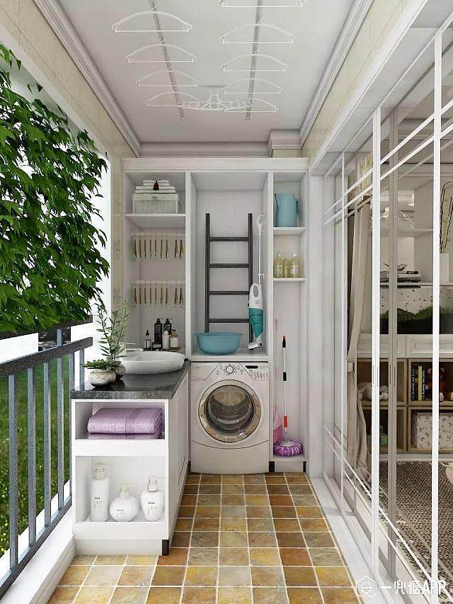 家里阳台小,怎么装显大又实用?