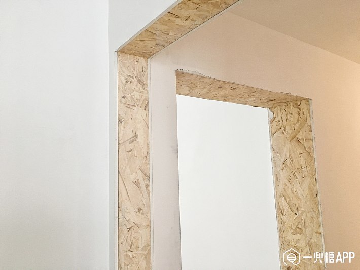 欧松板制作的门套基层