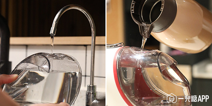 水箱容量为800ml,可以根据情况,直接取出水箱接水,或